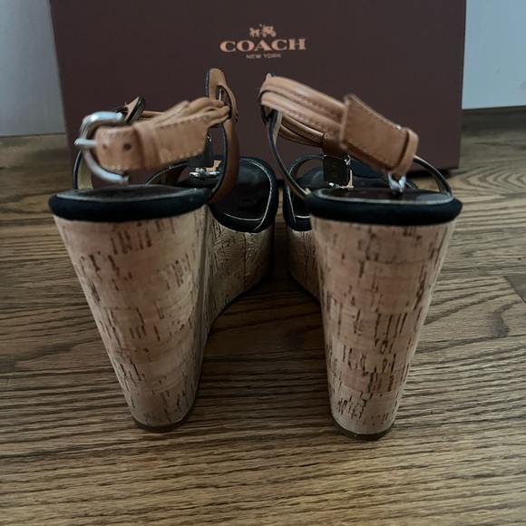 Coach platform wedge sandals women’s - Picture 3 of 11